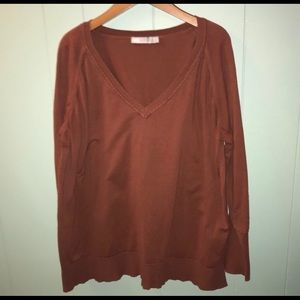 ASOS Burnt orange sweater blouse
